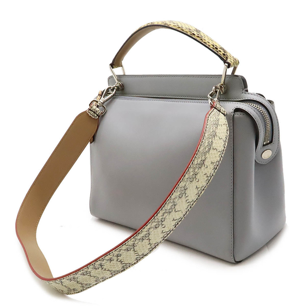 Fendi Bag Com Blue Pouch Python Shoulder Leather - image 1